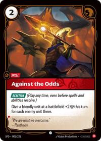 Against the Odds (001/221) [Spiritforged] | Jack's On Queen