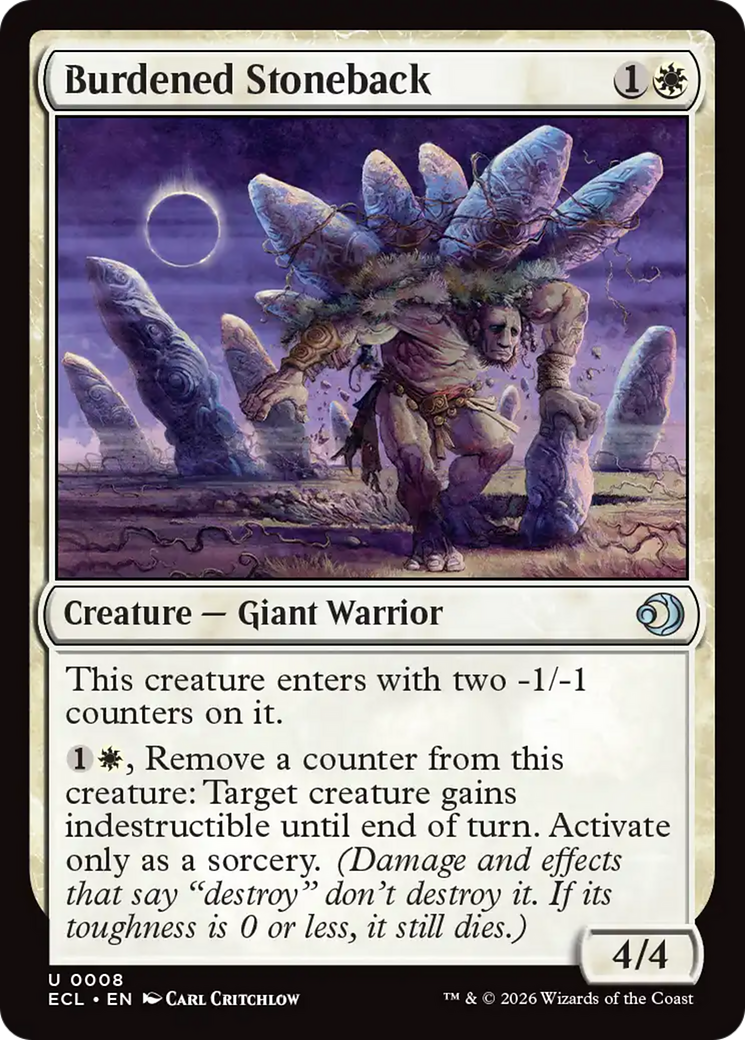 Burdened Stoneback [Lorwyn Eclipsed] | Jack's On Queen