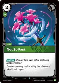Not So Fast (045/221) [Spiritforged] | Jack's On Queen