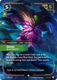 Ornn - Blacksmith (Alternate Art) (058a/221) [Spiritforged] | Jack's On Queen