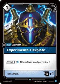 Experimental Hexplate (073/221) [Spiritforged] | Jack's On Queen