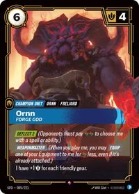 Ornn - Forge God (085/221) [Spiritforged] | Jack's On Queen