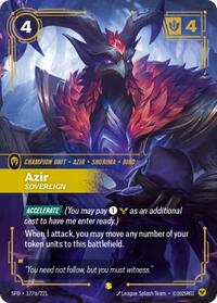 Azir - Sovereign (Alternate Art) (177a/221) [Spiritforged] | Jack's On Queen