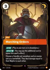 Marching Orders (114/221) [Spiritforged] | Jack's On Queen