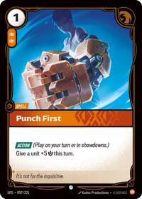 Punch First (097/221) [Spiritforged] | Jack's On Queen