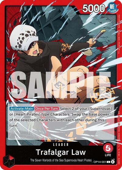 Trafalgar Law - OP14-001 (OP14-001) [The Azure Sea's Seven] | Jack's On Queen