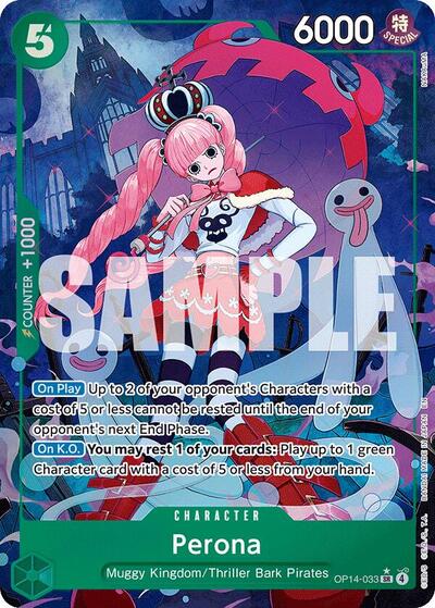 Perona - OP14-033 (Alternate Art) (OP14-033) [The Azure Sea's Seven] | Jack's On Queen