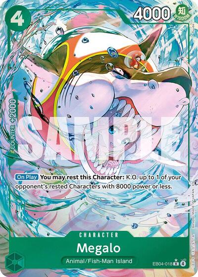 Megalo (Alternate Art) (EB04-018) [The Azure Sea's Seven] | Jack's On Queen