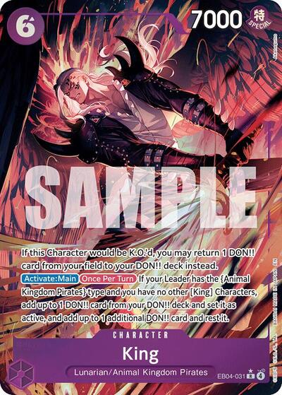 King (Alternate Art) (EB04-031) [The Azure Sea's Seven] | Jack's On Queen