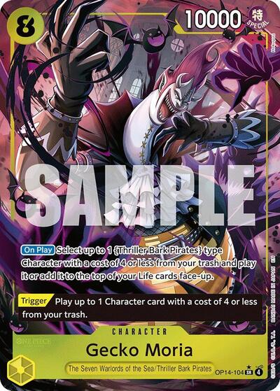 Gecko Moria - OP14-104 (Alternate Art) (OP14-104) [The Azure Sea's Seven] | Jack's On Queen