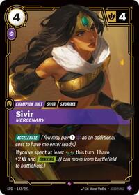 Sivir - Mercenary (143/221) [Spiritforged] | Jack's On Queen