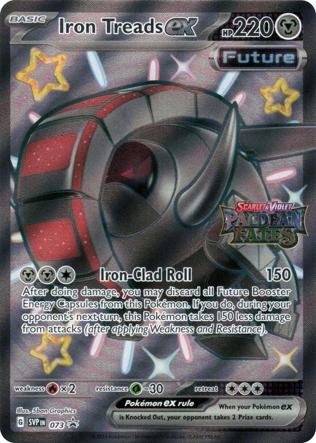 Iron Treads ex (073) (Paldean Fates Stamped) [Scarlet & Violet: Paldean Fates] | Jack's On Queen
