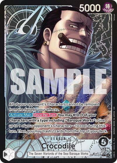 Crocodile - OP14-079 (Alternate Art) (OP14-079) [The Azure Sea's Seven] | Jack's On Queen