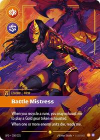 Sivir - Battle Mistress (Overnumbered) (250/221) [Spiritforged] | Jack's On Queen