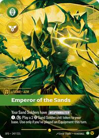 Azir - Emperor of the Sands (Overnumbered) (247/221) [Spiritforged] | Jack's On Queen