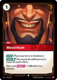 Blood Rush (003/221) [Spiritforged] | Jack's On Queen