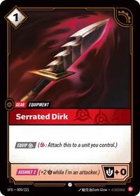 Serrated Dirk (009/221) [Spiritforged] | Jack's On Queen