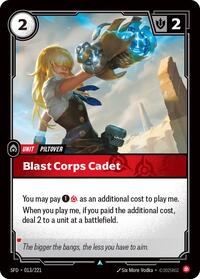 Blast Corps Cadet (013/221) [Spiritforged] | Jack's On Queen
