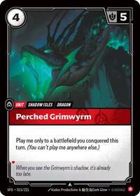 Perched Grimwyrm (015/221) [Spiritforged] | Jack's On Queen