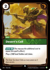 Desert's Call (031/221) [Spiritforged] | Jack's On Queen