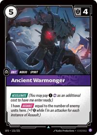 Ancient Warmonger (131/221) [Spiritforged] | Jack's On Queen