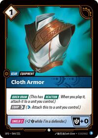 Cloth Armor (064/221) [Spiritforged] | Jack's On Queen