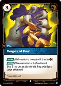 Wages of Pain (070/221) [Spiritforged] | Jack's On Queen
