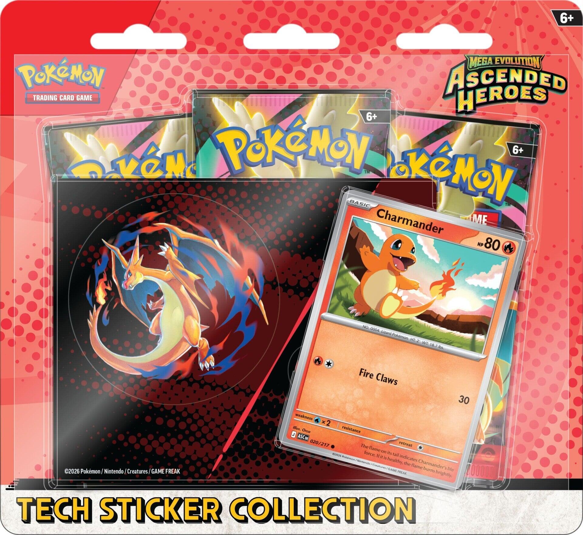 Mega Evolution: Ascended Heroes - Tech Sticker Collection (Charmander) | Jack's On Queen