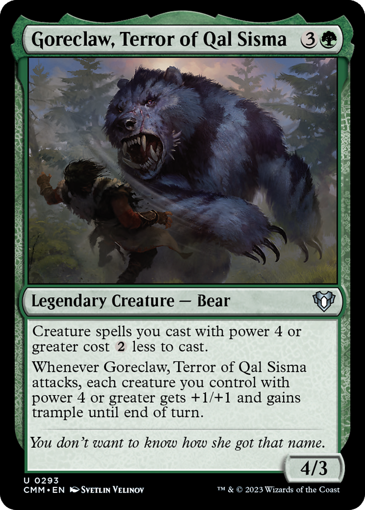 Goreclaw, Terror of Qal Sisma [Commander Masters] | Jack's On Queen