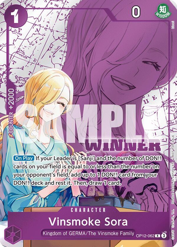 Vinsmoke Sora (Winner Pack 2026 Vol. 1) (OP12-062) [One Piece Promotion Cards] | Jack's On Queen