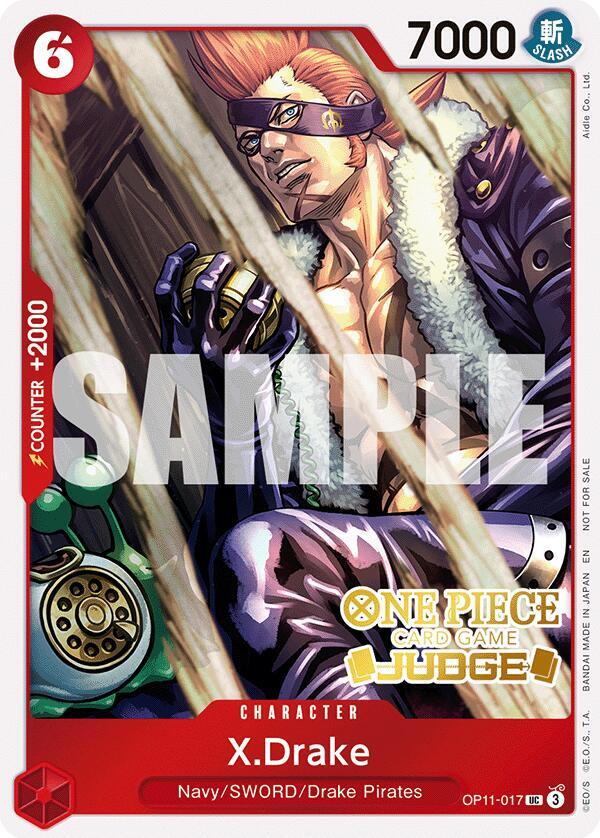 X.Drake (Judge Pack Vol. 7) (OP11-017) [One Piece Promotion Cards] | Jack's On Queen