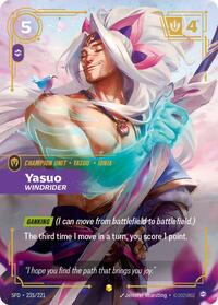 Yasuo - Windrider (Overnumbered) (235/221) [Spiritforged] | Jack's On Queen