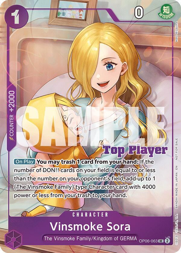 Vinsmoke Sora (CS 25-26 Top Player Pack Vol. 2) (OP06-063) [One Piece Promotion Cards] | Jack's On Queen