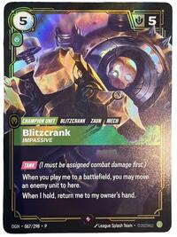 Blitzcrank - Impassive (067/298) [Riftbound Organized Play Promotional Cards] | Jack's On Queen