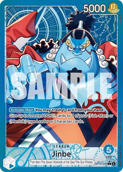 Jinbe - OP14-040 (Alternate Art) (OP14-040) [The Azure Sea's Seven] | Jack's On Queen