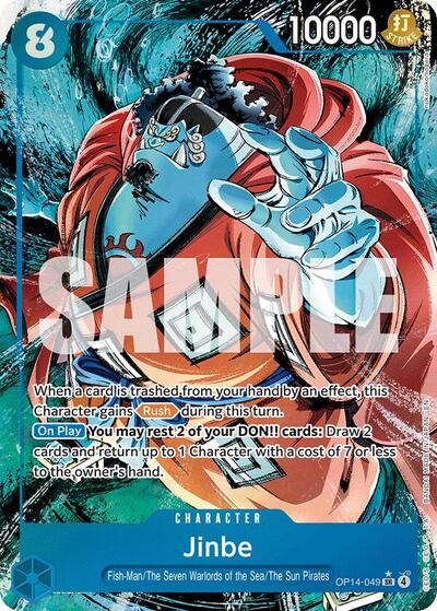 Jinbe - OP14-049 (Alternate Art) (OP14-049) [The Azure Sea's Seven] | Jack's On Queen