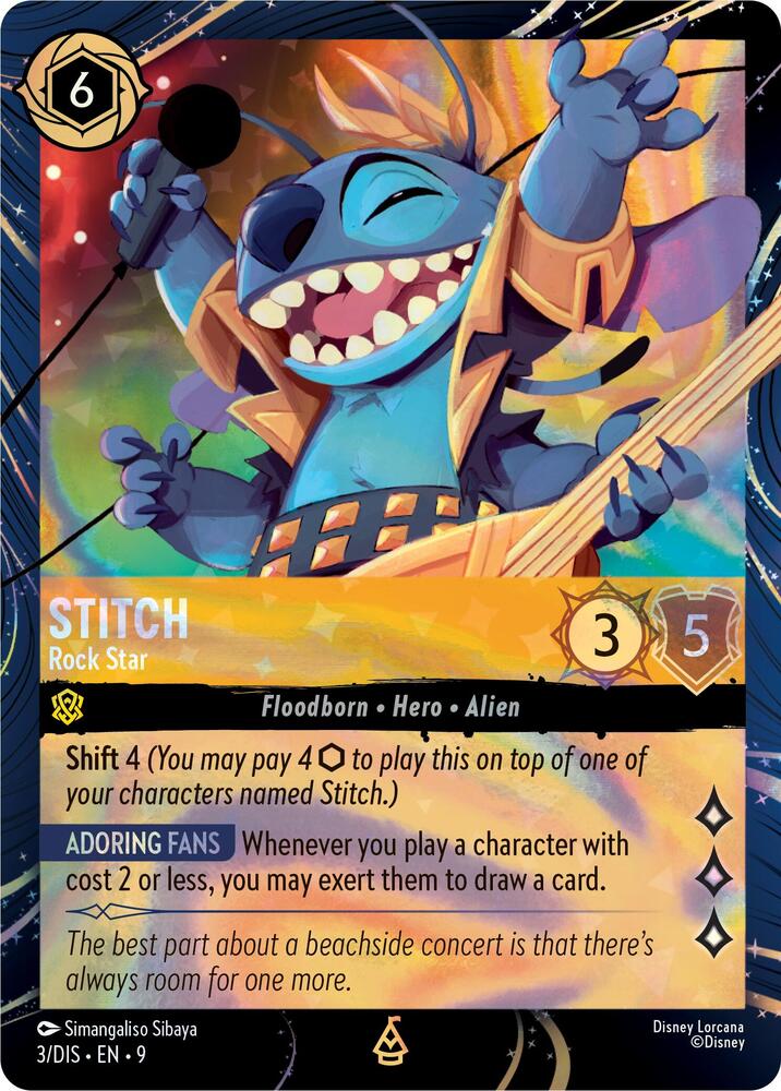 Stitch - Rock Star (3) [Disney Lorcana Promo Cards] | Jack's On Queen