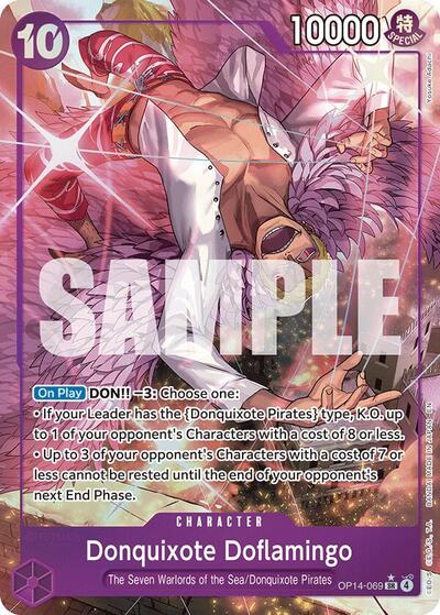 Donquixote Doflamingo - OP14-069 (Alternate Art) (OP14-069) [The Azure Sea's Seven] | Jack's On Queen
