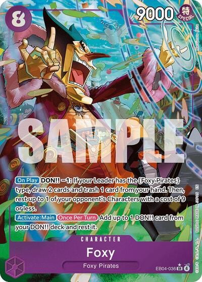 Foxy (Alternate Art) (EB04-036) [The Azure Sea's Seven] | Jack's On Queen
