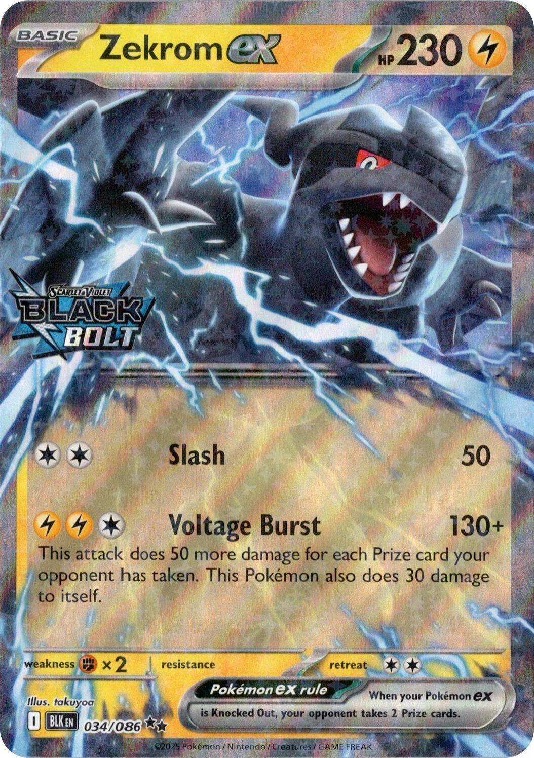 Zekrom ex (034/086) (Black Bolt Stamped) [Miscellaneous Cards] | Jack's On Queen