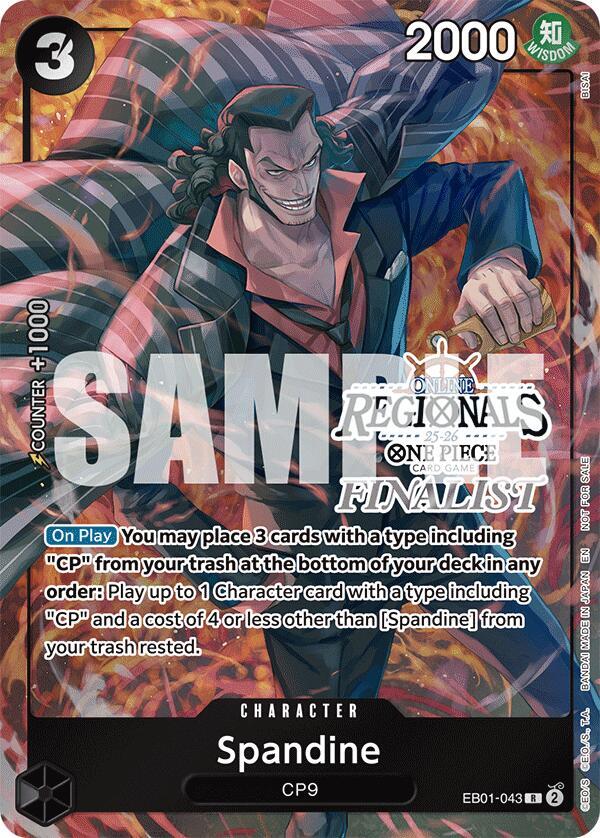 Spandine (Online Regional Finalist Card Set 2025 Vol.1) (EB01-043) [One Piece Promotion Cards] | Jack's On Queen