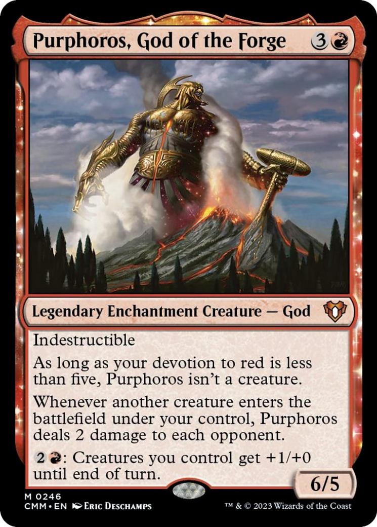 Purphoros, God of the Forge [Commander Masters] | Jack's On Queen