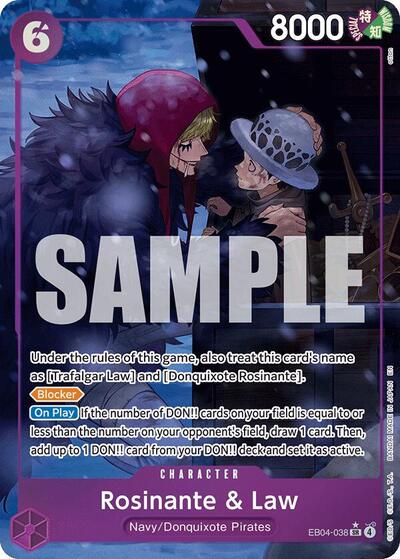 Rosinante & Law (Alternate Art) (EB04-038) [The Azure Sea's Seven] | Jack's On Queen