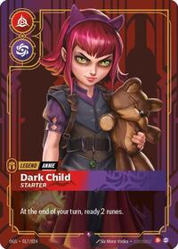 Annie - Dark Child (Metal) (017/024) [Riftbound Organized Play Promotional Cards] | Jack's On Queen
