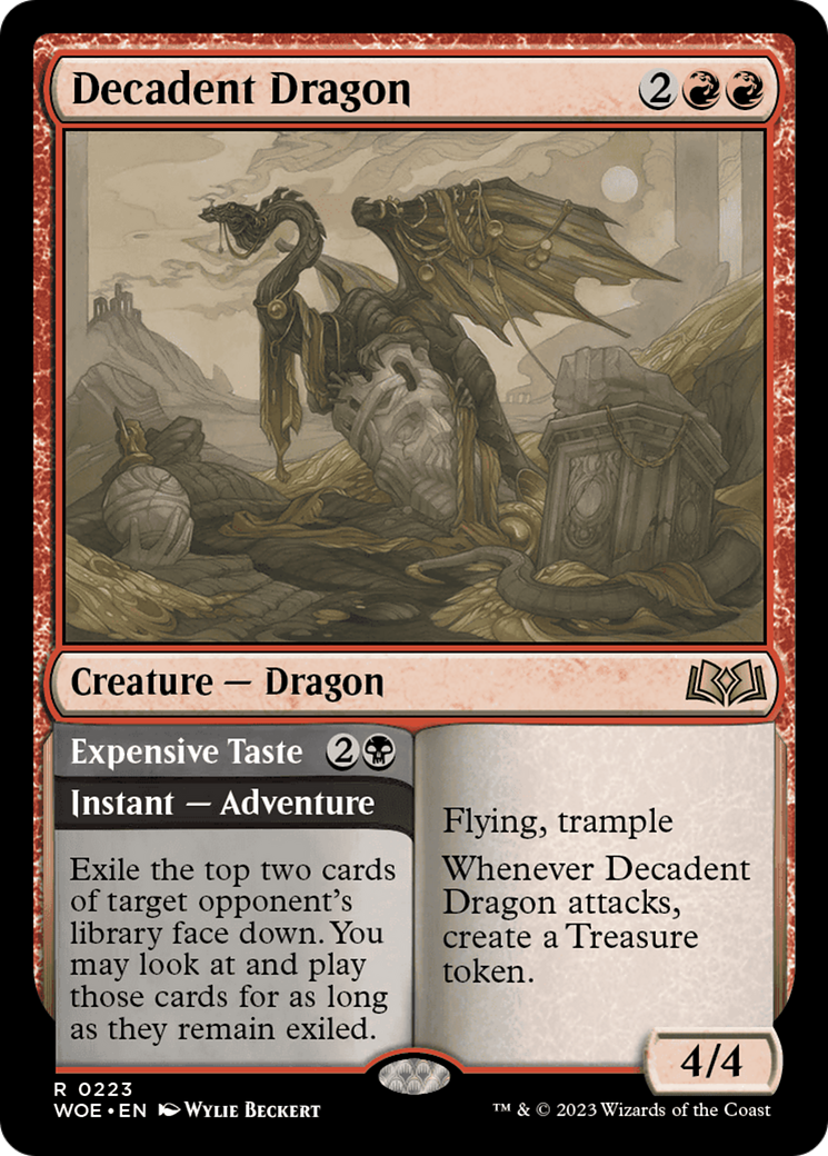 Decadent Dragon // Expensive Taste [Wilds of Eldraine] | Jack's On Queen