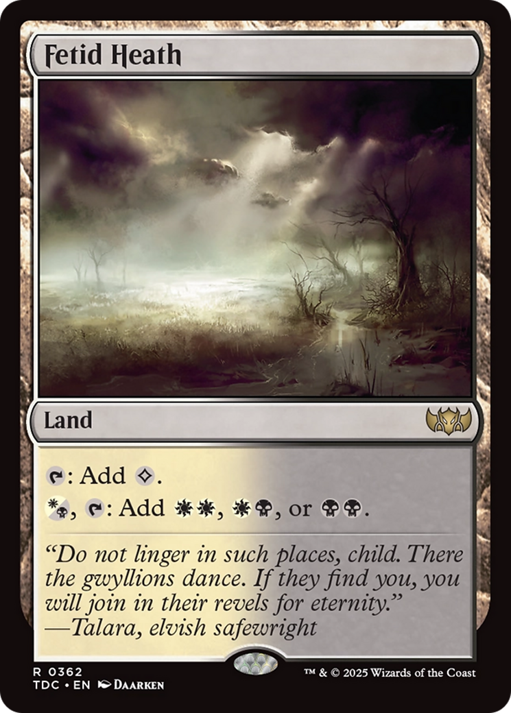 Fetid Heath [Tarkir: Dragonstorm Commander] | Jack's On Queen