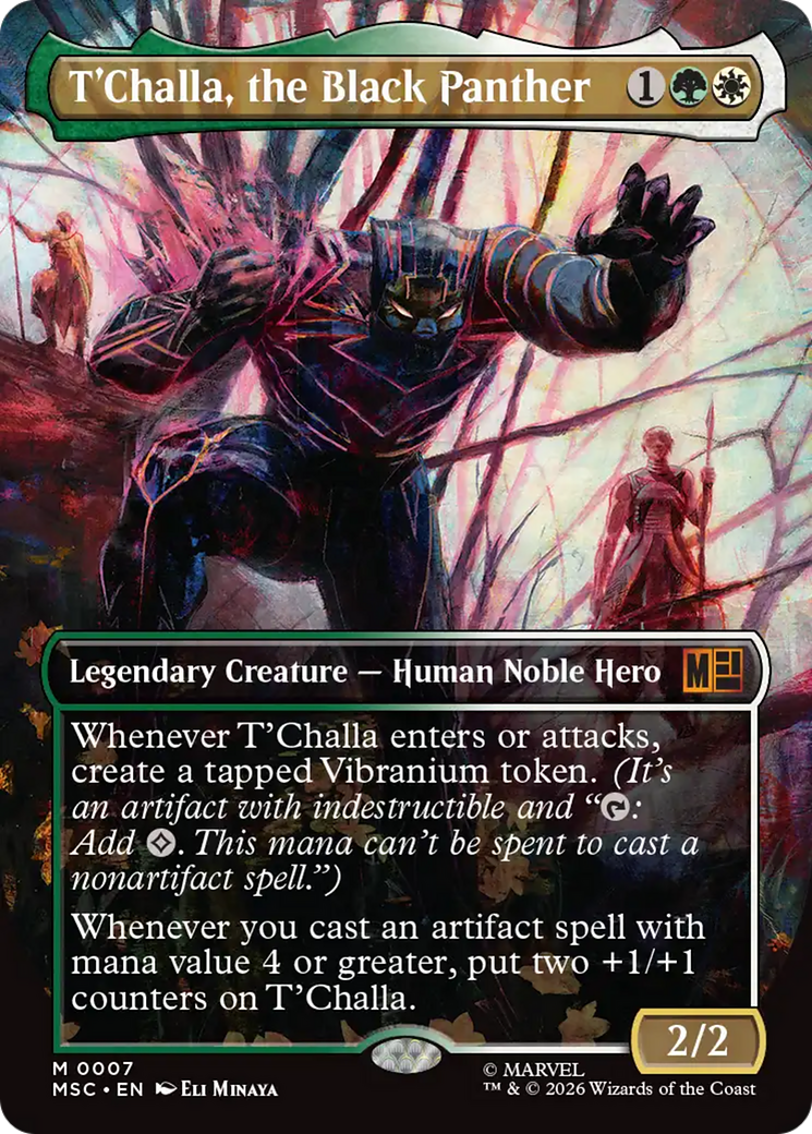 T'Challa, the Black Panther (Borderless) [Marvel Super Heroes Commander] | Jack's On Queen