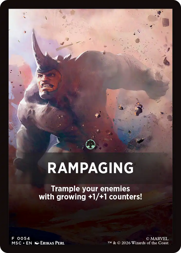 Rampaging Theme Card [Marvel Super Heroes Commander] | Jack's On Queen