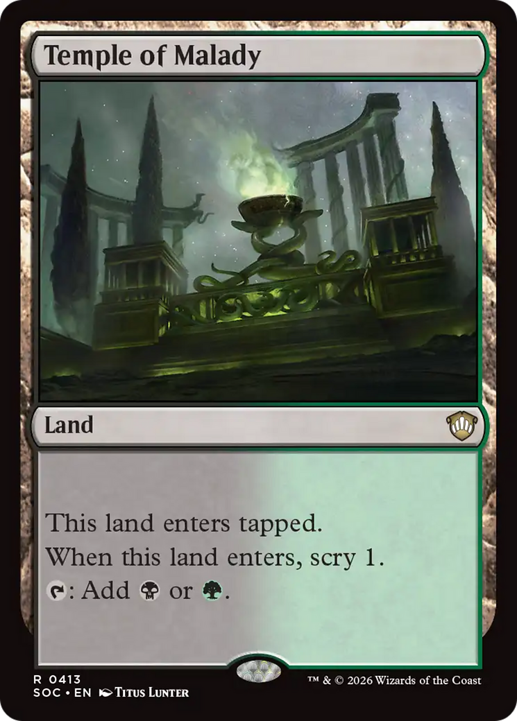Temple of Malady [Secrets of Strixhaven Commander] | Jack's On Queen