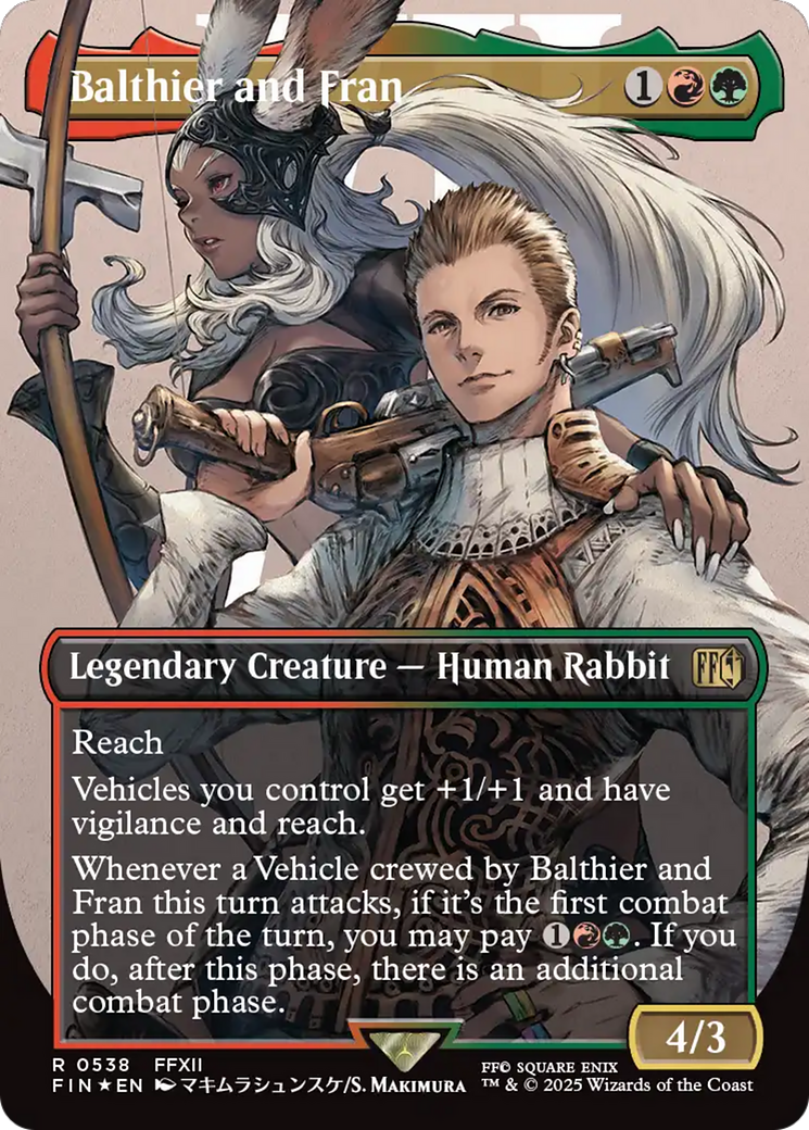 Balthier and Fran (Borderless) (Surge Foil) [FINAL FANTASY] | Jack's On Queen